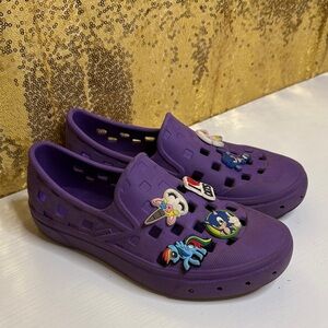 Vans Purple Kids Water Shoes with Fun Characters